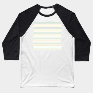 Pastel Stripes Pattern Baseball T-Shirt